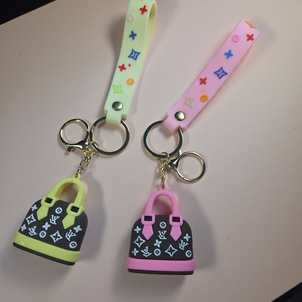 Cute Handbag Shaped Keychains (Set of 2)